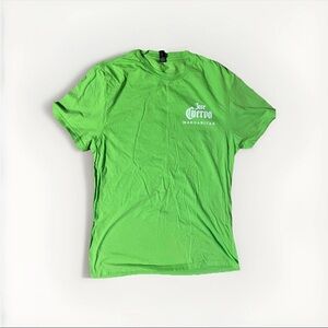 Jose Cuervo Margaritas Lime Green Size Medium Logo T-Shirt Worn Once